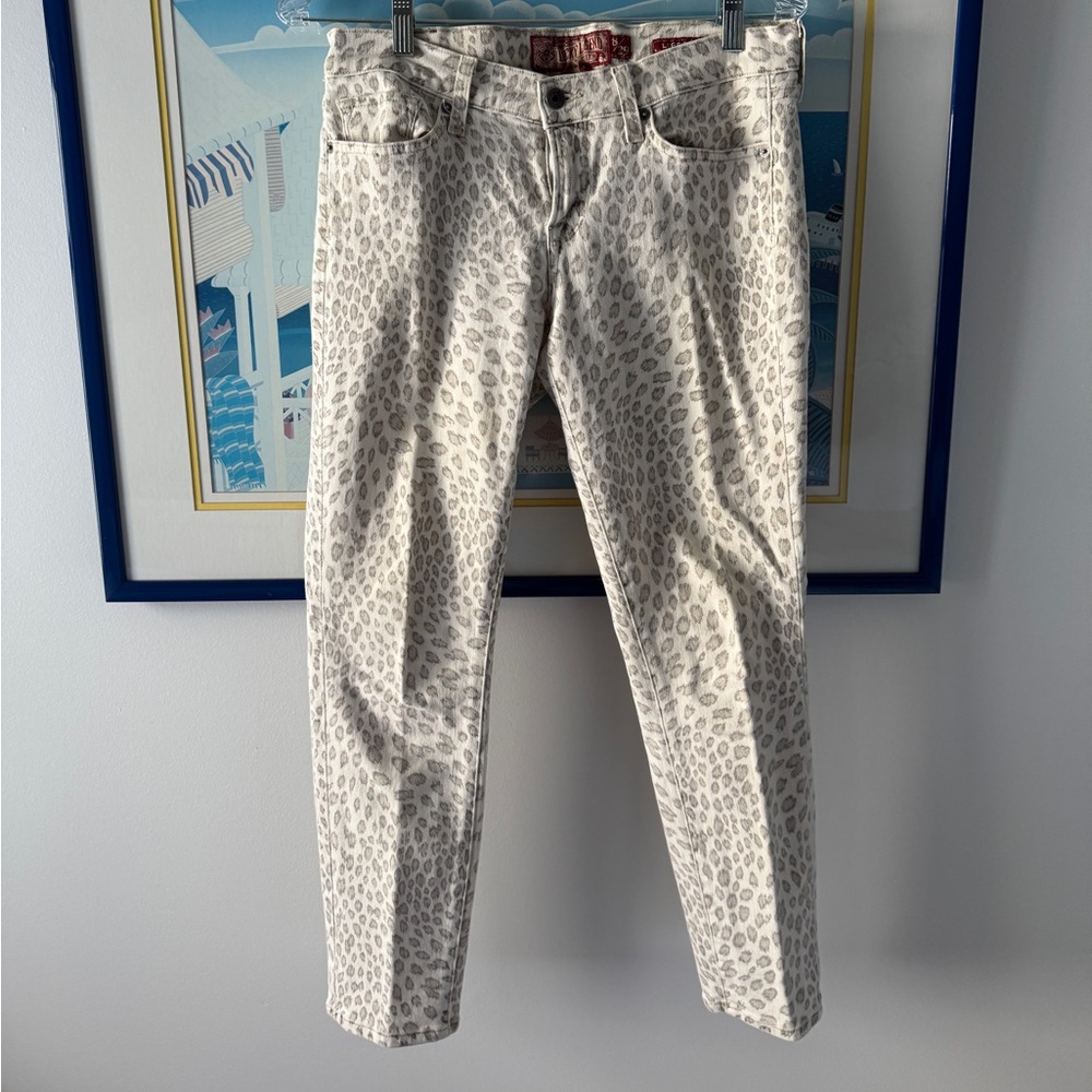 Lucky White Leopard Print Jeans